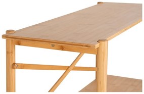 Masă consolă în culoare naturală din bambus 32x83 cm Manaus – House Nordic