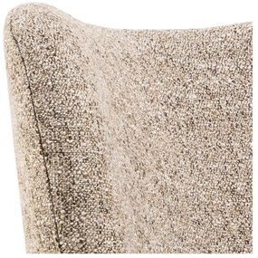 Fotoliu bej cu tapițerie din țesătură bouclé Elmont – Actona