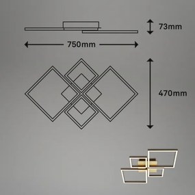 Lustră LED dimabilă aplicată FRAME LED/44W/230V Brilo