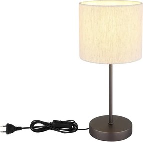 Globo 51540108 - Lampă de masă THEA 1xE27/25W/230V negru/bej