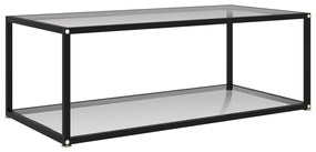 vidaXL Măsuță de cafea, transparent, 100x50x35 cm, sticlă securizată