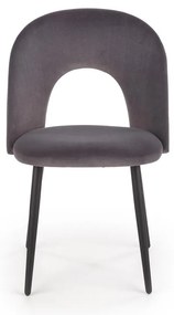 Scaun de bucaterie Gema, gri/negru