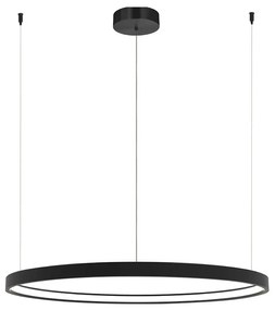 Lustra LED dimabila design modern Cirrcle D-90cm negru