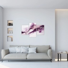 Tablou - Artă fluidă violet (90x60 cm)