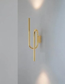 Aplica de perete LED design decorativ up/down auriu