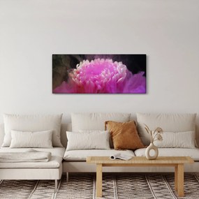 Tablou cu floare în fum roz (120x50 cm)