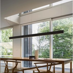 Ideal Lux - Lustră LED suspendată LINUS, 32W, 230V, 3000K, CRI 90, 120 cm, negru