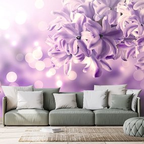 Tapet autoadeziv floare violetă de liliac