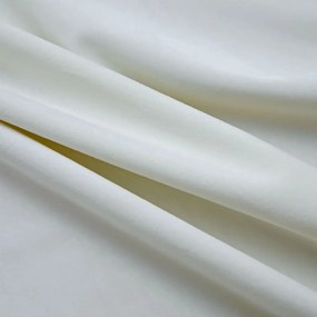 Draperii opace cu inele, 2 buc., crem, 140 x 225 cm, catifea 2, Crem, 140 x 225 cm