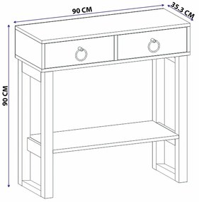 Masă decorativă Valeri White