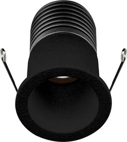Mini Spot LED incastrabil tavan fals / plafon pentru baie IP65 TINY negru
