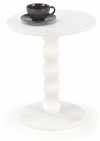 Masa de cafea rotunda Cirilla alba ø40/h47 cm