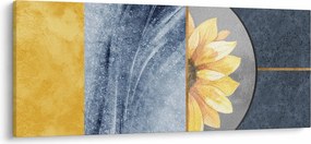 Tablou - Forme și flori (120x50 cm)