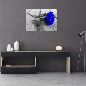 Tablou - Trandafir albastru (70x50 cm)