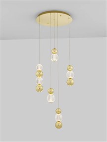 Lustra moderna cu 5 pendule LED design elegant BRILLE