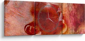 Tablou - Profilul feței feminine (cu ceas) (90x30 cm)