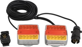 vidaXL Lumini pentru remorcă, 2 buc., roșu, 10,5x7,5x10 cm bec LED 12V