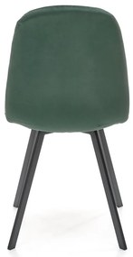 Scaun de bucaterie Paige, verde/negru