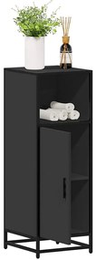 vidaXL Dulap de baie, negru, 35x37,5x100 cm, lemn prelucrat
