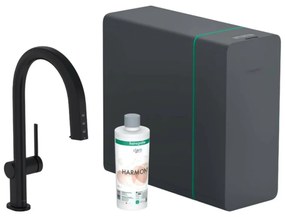 Set negru mat Hansgrohe Aquittura Select M91 SodaSystem 210 sBox cu 1 jet