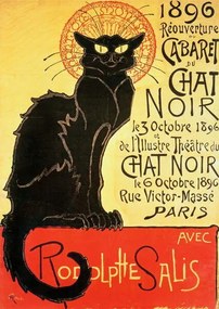 Steinlen, Theophile Alexandre - Artă imprimată Reopening of the Chat Noir Cabaret, 1896, (30 x 40 cm)