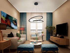 Lustra LED design ultra-modern Looping 60cm