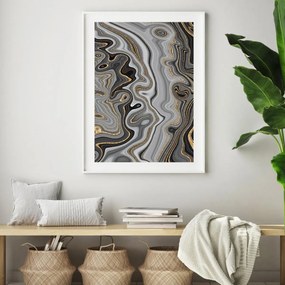 Poster - Abstracție cu linii (A4)