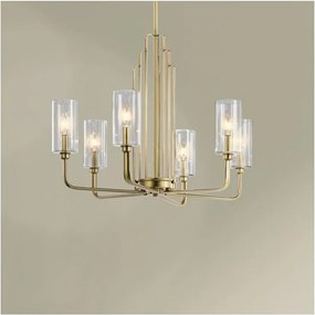 Quintiesse QN-KIMROSE6-BNB - Candelabru cu tijă KIMROSE 6xE14/40W/230V, auriu