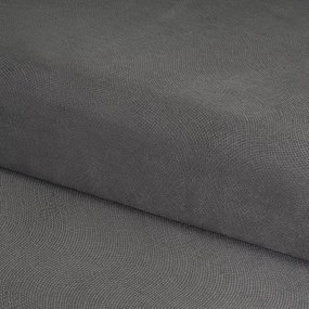 Taburet gri închis cu tapițerie din catifea Estela – Casa Selección