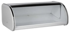 Cutie pentru paine Brabantia Roll Top 1003250, 16 L, 44.5x26 cm, Constructie usoars si robusta, Alb/Inox