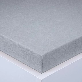 decoDoma Cearşaf cu elastic frotir EXCLUSIVE gri 180 x 200 cm