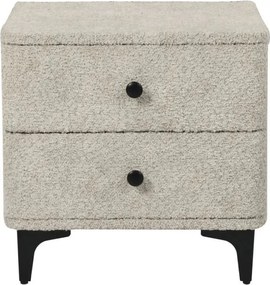 Noptiera ART DECO greige boucle