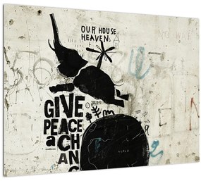 Tablou - Elefant deasupra solului (70x50 cm)