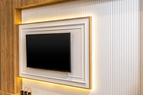 Unitate de perete pentru tv cu panou de perete decorativ - marmara (375x280)