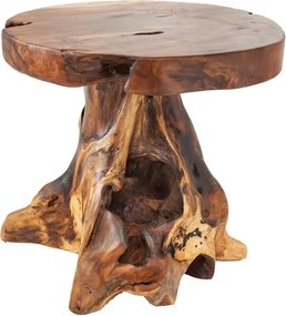 Masuta de cafea design rustic din radacina de lemn de tec, Root 40cm A-37139 VC