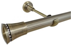 Galerie fara inele BOSTON STRIAT /25 - aur antic (Alege marime: 200 cm)