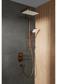 KFA Armatura 5759-301-34 - Set de duș MALAGA cu baterie termostatică încastrată, finisaj aur roz