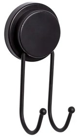 Agatatoare prosoape pentru baie Metalife MGS-701, 2 carlige, 7х7х15 cm, Negru