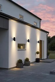 Viking - Aplică solară de perete LED dimabilă, 1,5W, 3,7V, IP65, 4000K, 2000 mAh