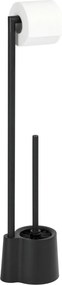 Suport pentru perie de toaletă și rolă de toaletă AVOLA BLACK, Wenko