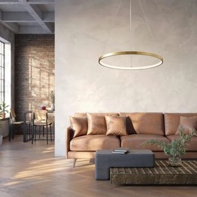 Lustră LED pe cablu LEA LED/20W/230V 4000K d. 50 cm auriu