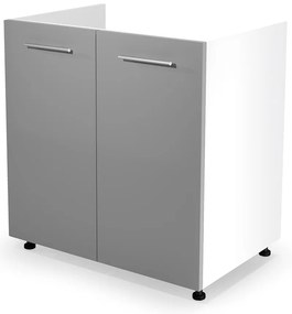 Dulap inferior Vento DK-80/82, alb/gri