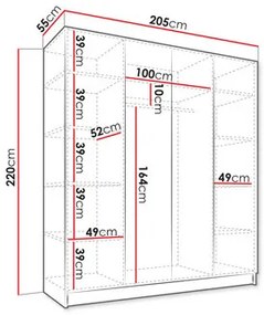 Dulap de haine Zmol 4D (cashmir). 1123312