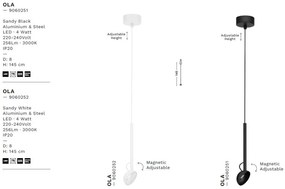 Pendul LED ajustabil design minimalist OLA negru