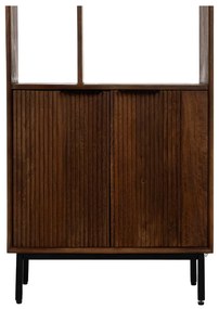 Bibliotecă maro din lemn de mango 60x190x30 cm Sagara – Ixia