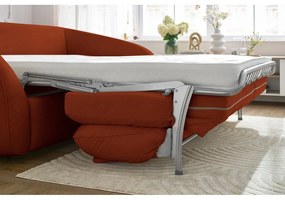 Canapea portocalie extensibilă 235 cm Cezanne – Bobochic Paris