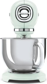 Mixer planetar SMEG SMF03PGEU, 800 W, 4,8 l, 10 viteze, Functie de pornire treptata, Verde pastel