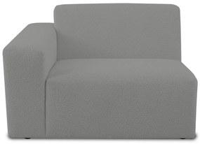 Modul pentru canapea gri cu tapițerie din stofă bouclé (cu colț pe partea stângă ) Roxy – Scandic