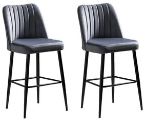 Set de scaune de bar Vento Grey, 2 buc., 2 buc.