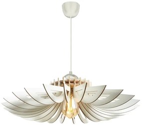 Lustră pe cablu 1xE27/60W/230V alb d. 68 cm